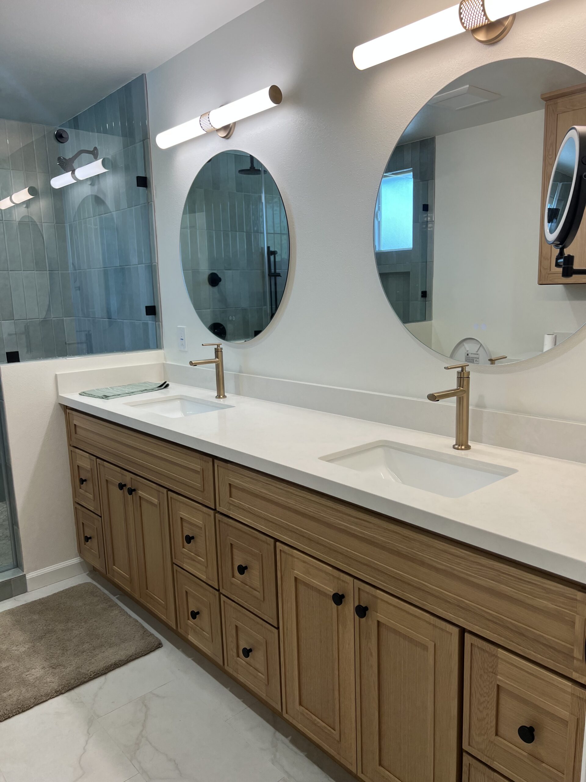 bathroom double vanity