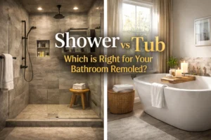 shower or tub