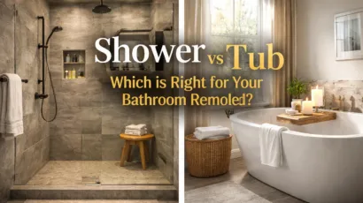 shower or tub