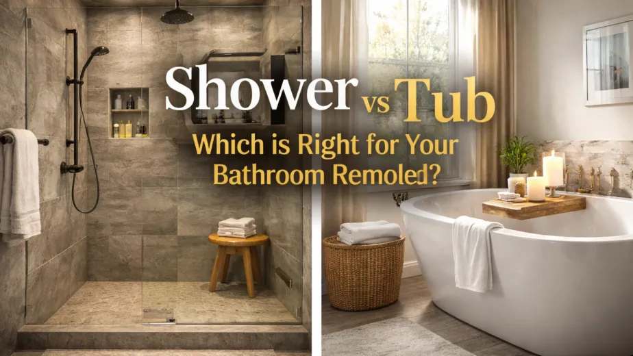 shower or tub