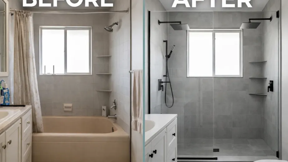 tub to shower conversion cost Inland Empire