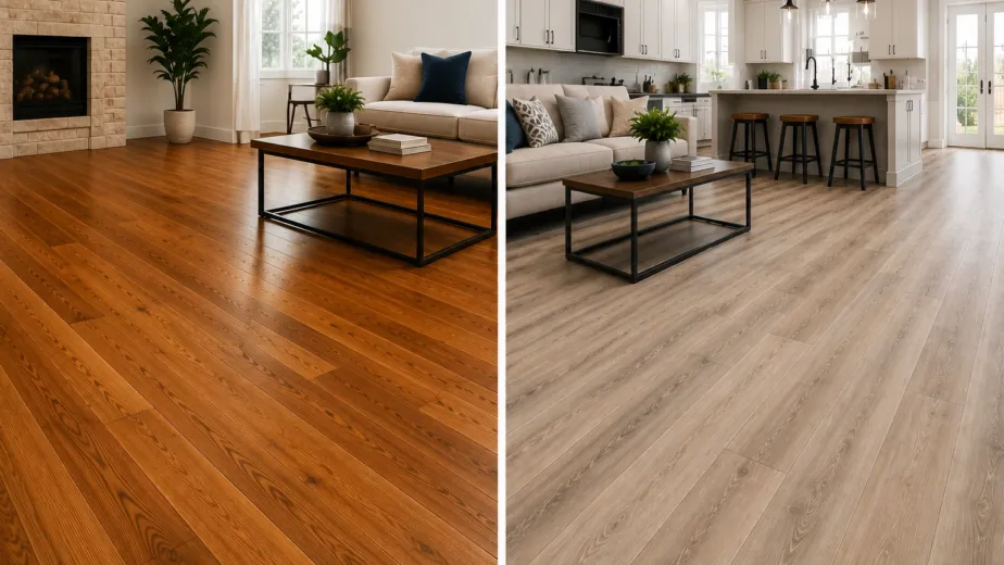 hardwood vs luxury vinyl plank flooring