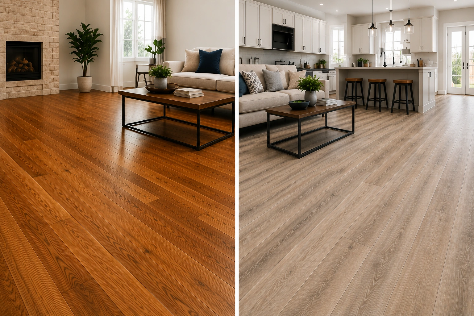 Hardwood Flooring Vs Luxury