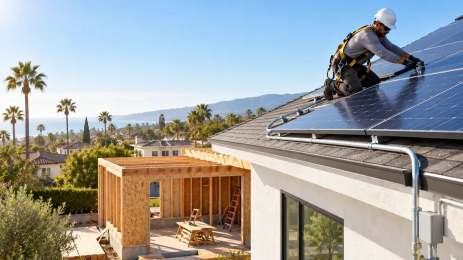 solar during home remodel California