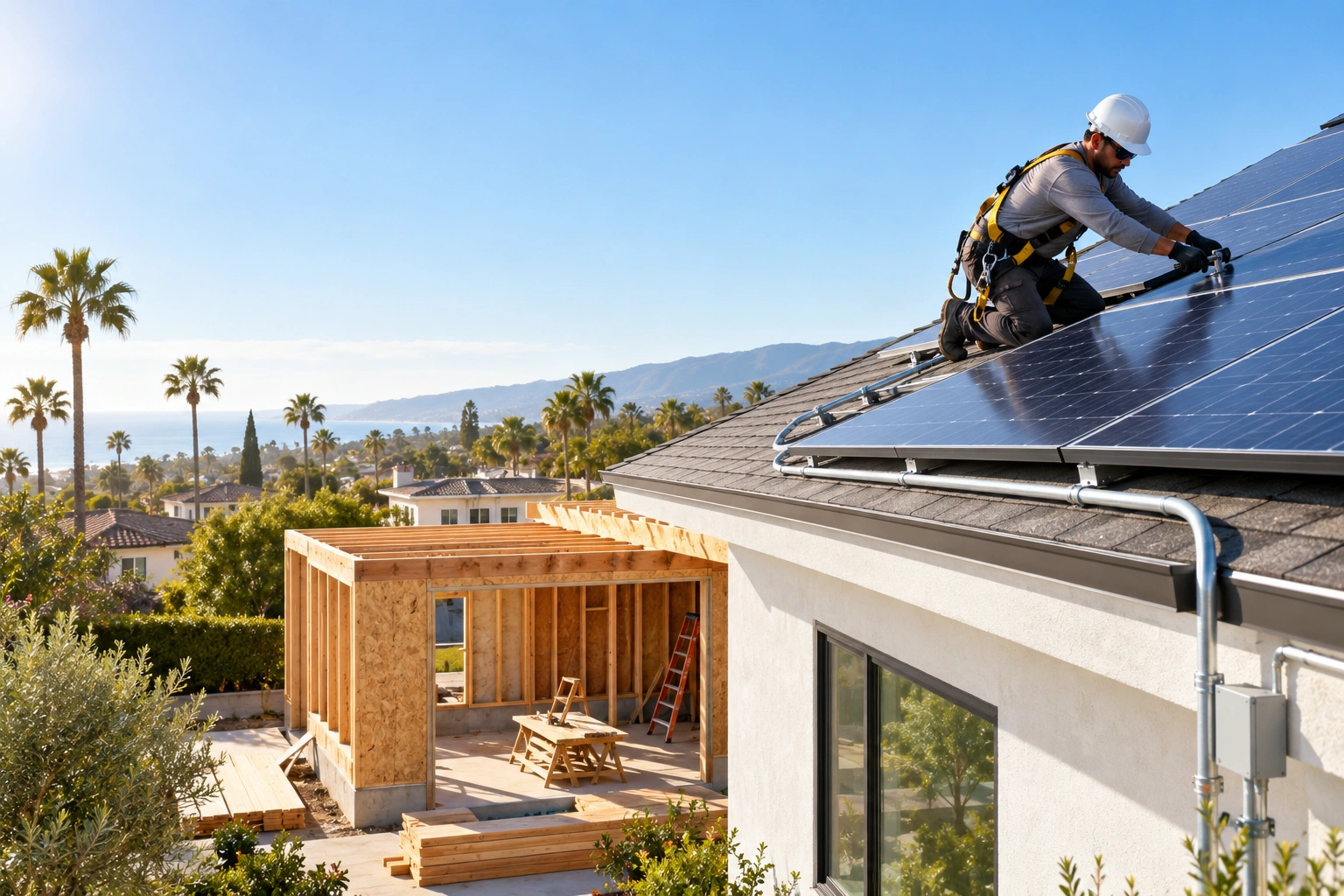 solar during home remodel California