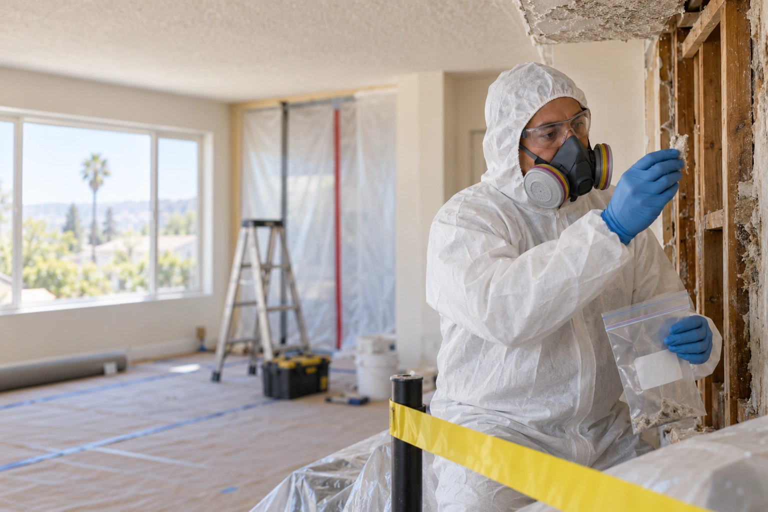 asbestos found during remodel California