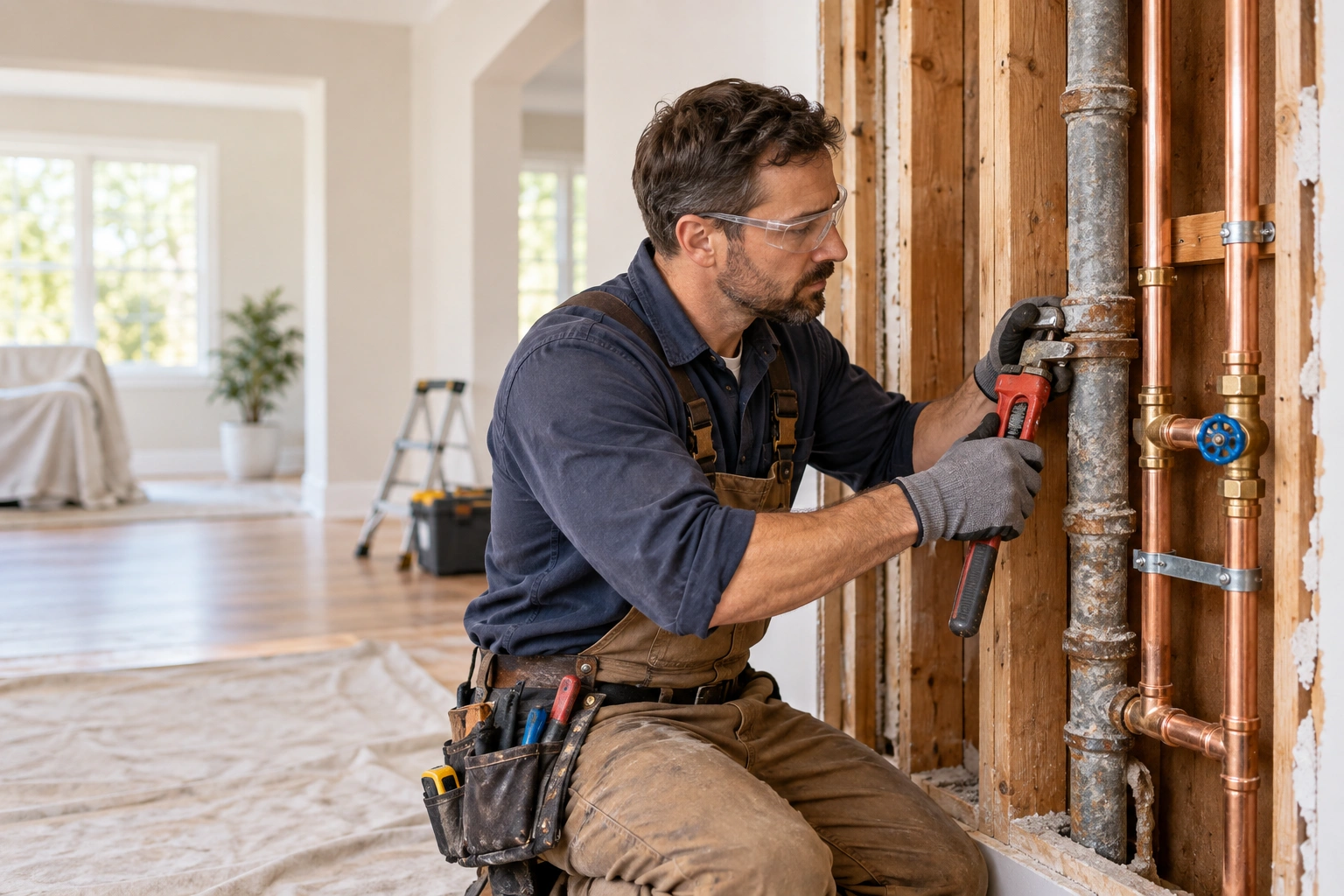 galvanized pipe replacement remodel