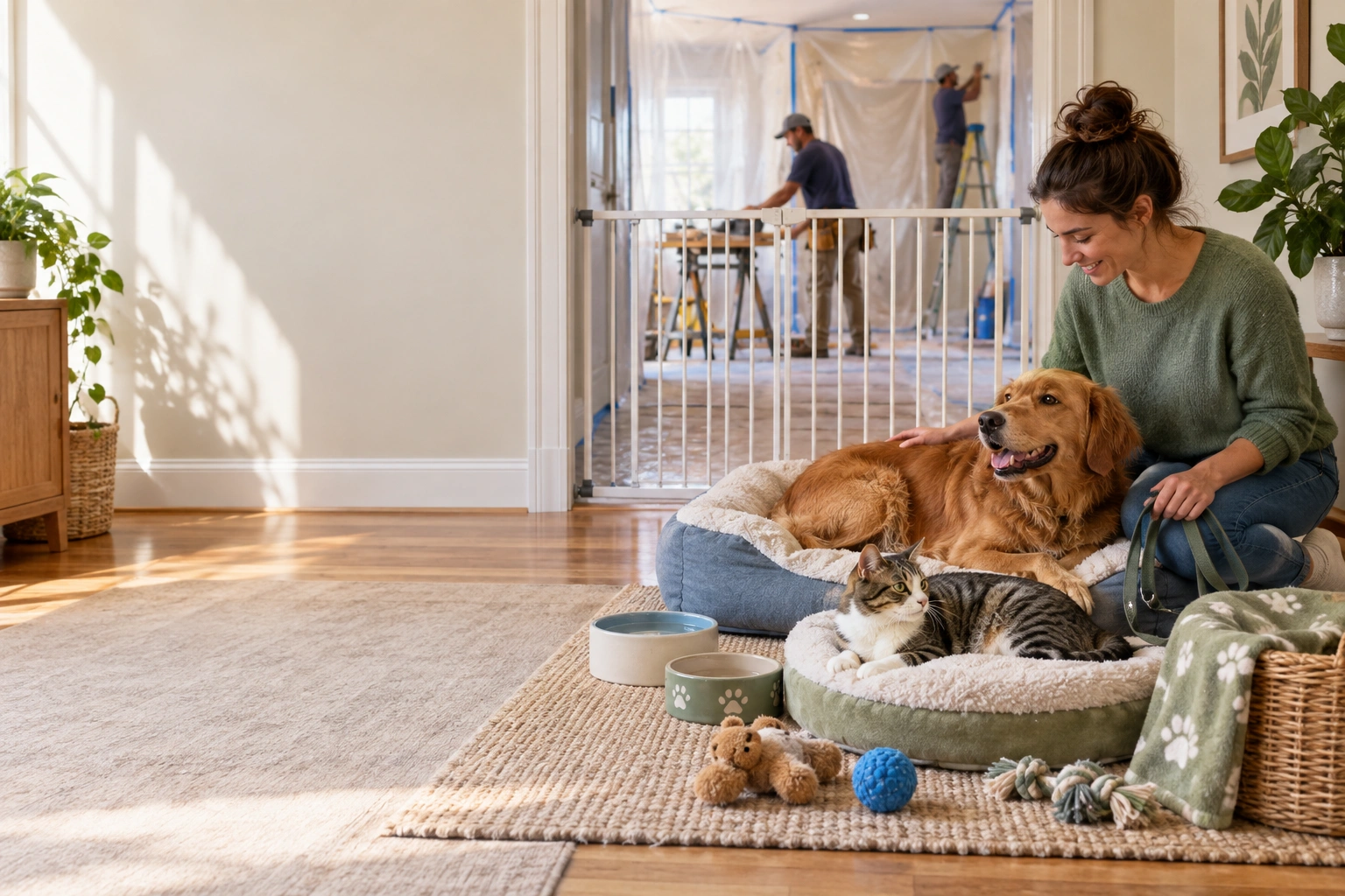 pets during home remodel