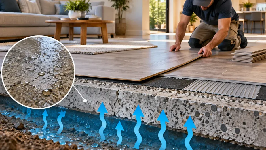 flooring over concrete slab Ontario