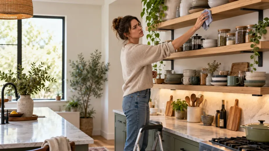 open shelving kitchen regret